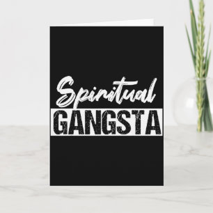 New Age Sritual Srituality Yoga Gangster Enlighten Card
