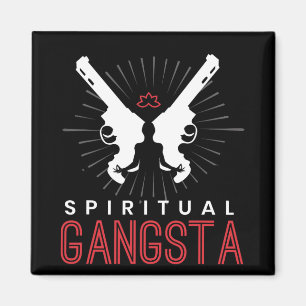 New Age Sritual Srituality Yoga Gangster Enlighten Magnet