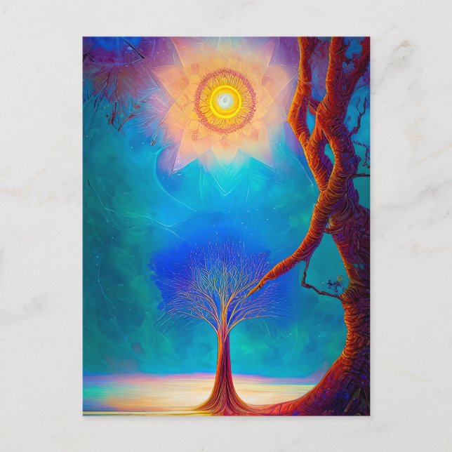 New Age Tree of Life Postcard (Front)