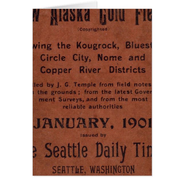 New Alaska gold fields (Front)