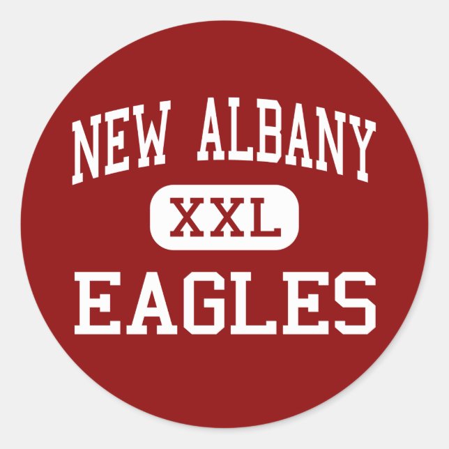 New Albany - Eagles - High - New Albany Ohio Classic Round Sticker (Front)