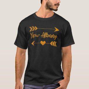NEW ALBANY OH OHIO Funny City Home Roots USA Women T-Shirt