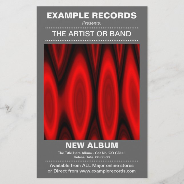 New Album Launch - Grey Flyer (Front)