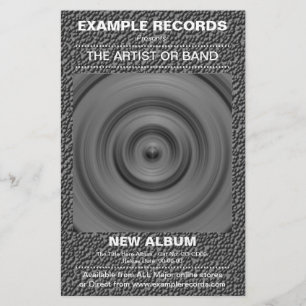 New Album Launch - Strange Stone Texture Flyer