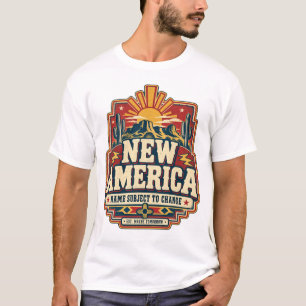 New America Vintage Retro Desert Satire T-Shirt