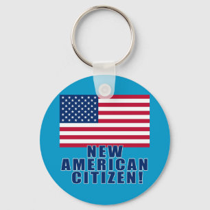 New American Citizen Gifts and Tshirts Key Ring