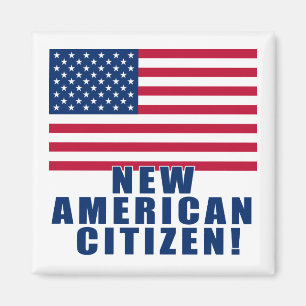 New American Citizen Gifts and Tshirts Magnet