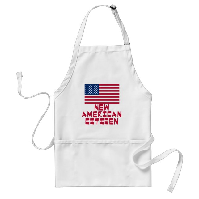New American Citizen with American Flag Standard Apron (Front)