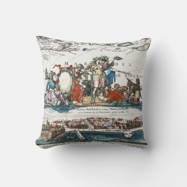 NEW AMSTERDAM, 1673 CUSHION (Front)
