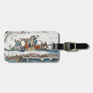 NEW AMSTERDAM, 1673 LUGGAGE TAG