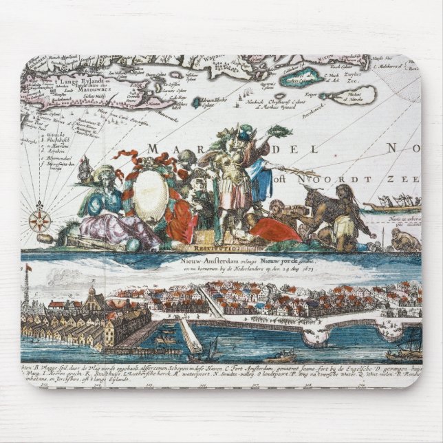 NEW AMSTERDAM, 1673 MOUSE PAD (Front)