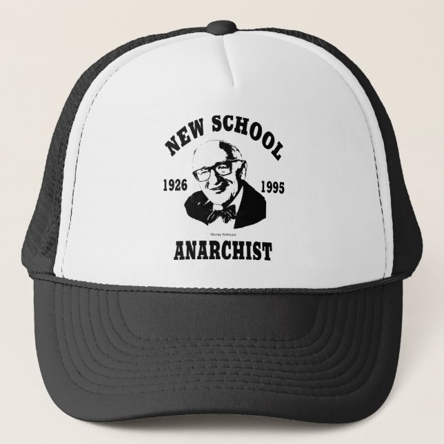 New Anarchist  --  Murray Rothbard Trucker Hat (Front)