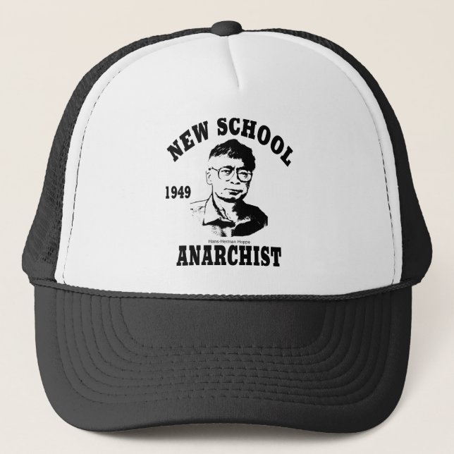 New Anarchists -- Hans-Hermann Hoppe Trucker Hat (Front)