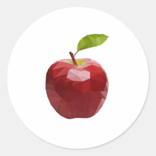 New apple classic round sticker