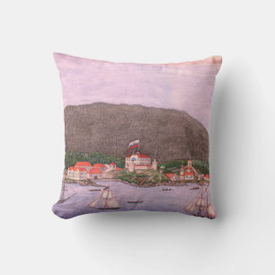 New Archangel, Russia (Sitka) Painting Cushion