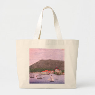 New Archangel, Russia (Sitka) Painting Large Tote Bag