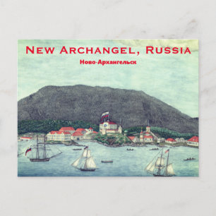 New Archangel, Russia (Sitka) Painting Postcard