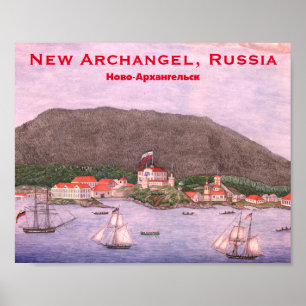New Archangel, Russia (Sitka) Painting Poster