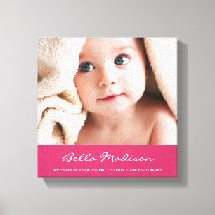 NEW ARRIVAL   BABY CANVAS PORTRAIT