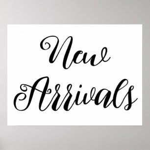 New Arrivals Sign, Retail Store Signage, Boutique Poster