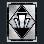 New Art Deco SIlver and Black Poster<br><div class="desc">If you choose to download, Your local Walgreen store makes board posters of your download into different sizes and in various textures at a very good price. Sometimes with a discount. A tip from my US friend. For UK see "Digital Printing" online. This is a new art deco poster I...</div>