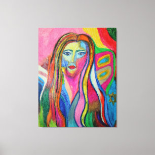 New Artists: Debbie Davidsohn Self-Portrait Canvas Print