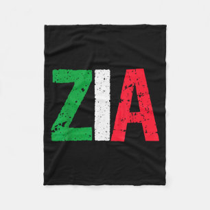 New Aunt Italian Zia Italian American Aunt Gift  Fleece Blanket