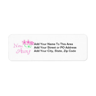 New Aunt Pink Flowers T-shirts and Gifts