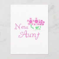 New Aunt Pink Flowers Tshirts and Gifts