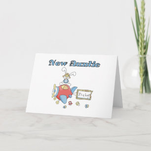 New Auntie - Aeroplane Tshirts and Gifts Card