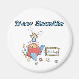 New Auntie - Aeroplane Tshirts and Gifts Magnet