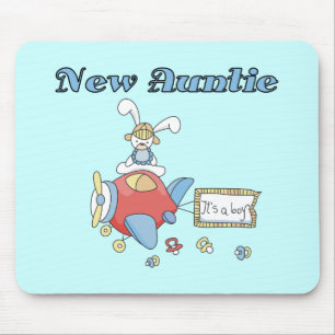 New Auntie - Aeroplane Tshirts and Gifts Mouse Pad