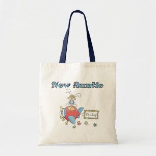 New Auntie - Aeroplane Tshirts and Gifts Tote Bag