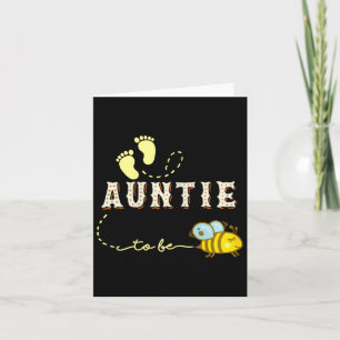 New Auntie Auntie To Bee Auntie To Be Mother's Day Card