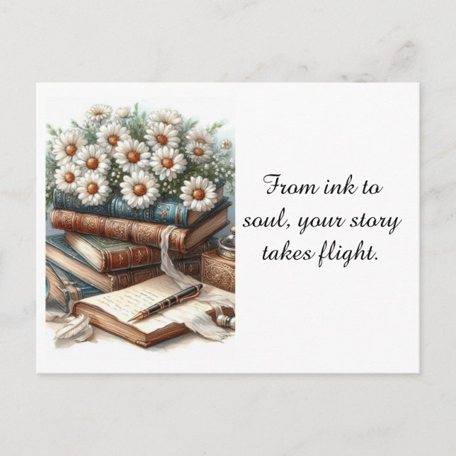 New Author Congratulations Vintage Books  Postcard (Front)