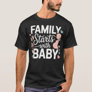 New Baby 2026 Baby Announcement Mum To Be Dad To T-Shirt