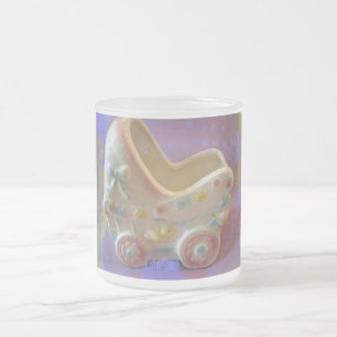 New Baby/Announcement Frosted Glass Coffee Mug