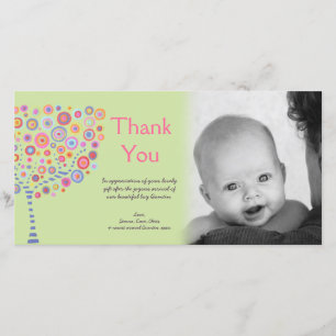 New Baby Arrival Gift Thank You Photocard Card
