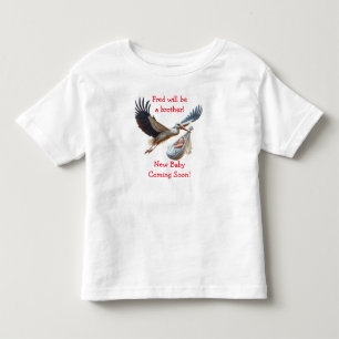 New baby, big brother or sister fun announcement  toddler T-Shirt