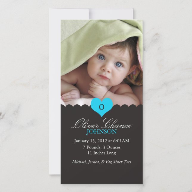 New Baby Birth Announcement (Front)