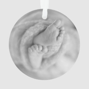 New Baby Birth Announcement PHOTO Keepsake Ornament