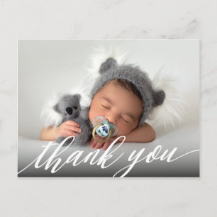 New Baby Birth Announcement Thank You Postcard