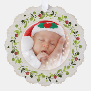 New baby birth stats Christmas, Birth Announcement