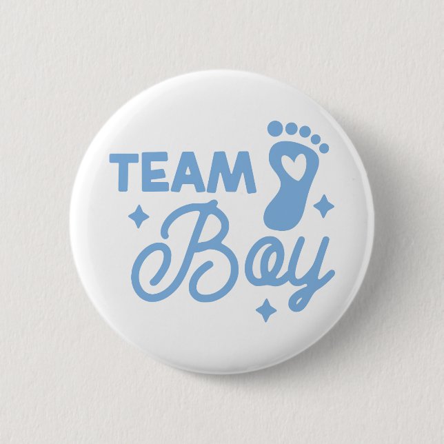 New Baby Boy Celebration Button (Front)