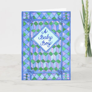 New Baby Boy Congratulations Card