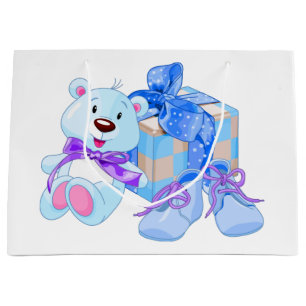 New Baby Boy Large Gift Bag