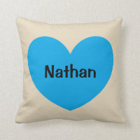 New Baby Boy Personalised Blue Heart with Name