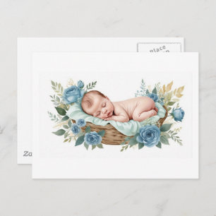 New Baby boy postcard