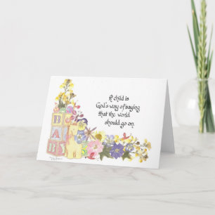 New baby card