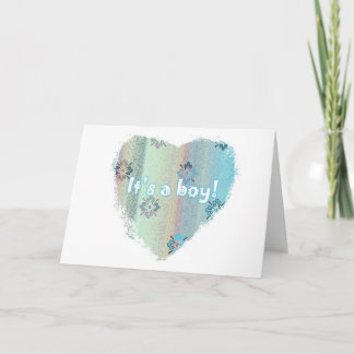 New Baby Card - It's a Boy!